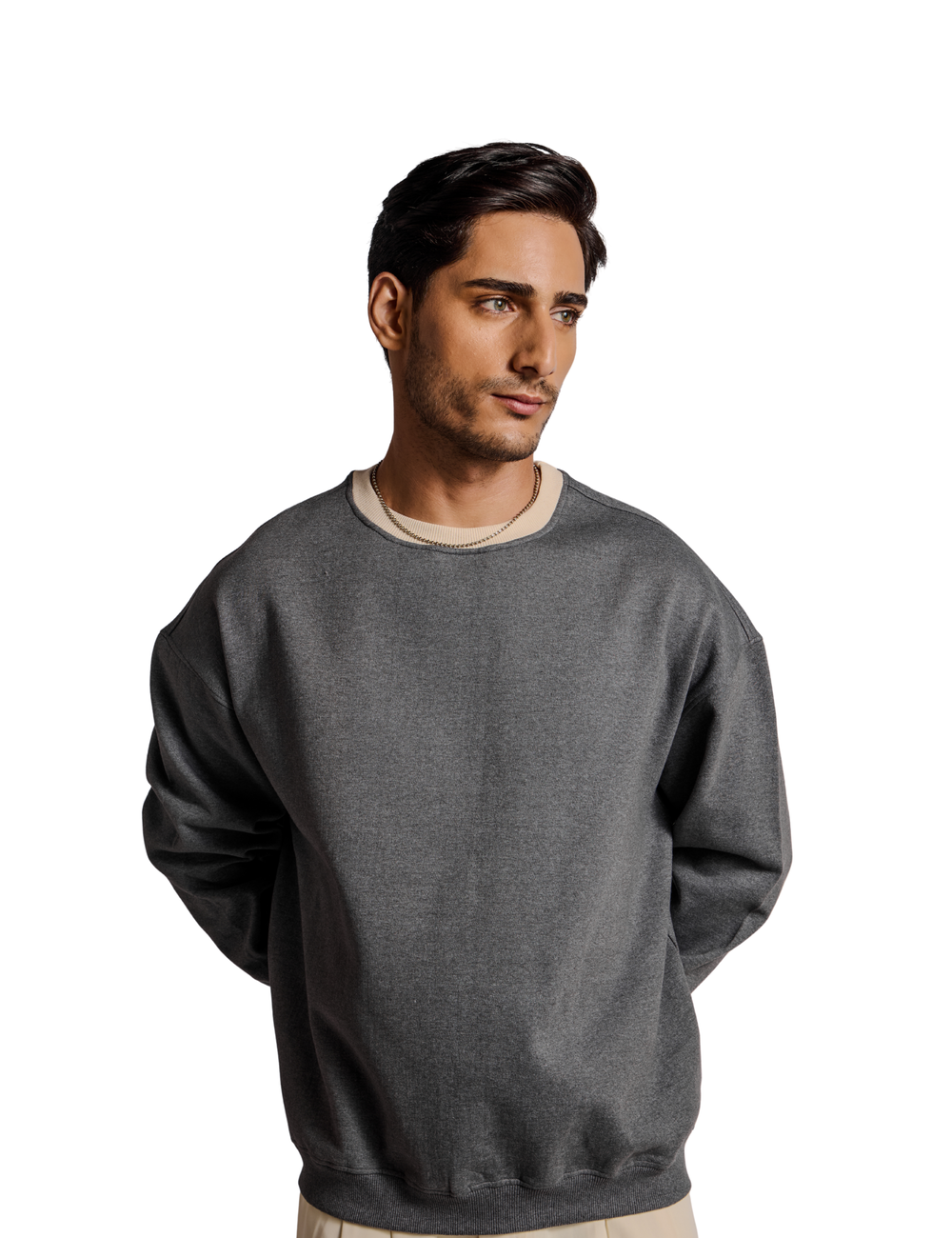 CLASSIC SWEATSHIRT IN CHARCOAL