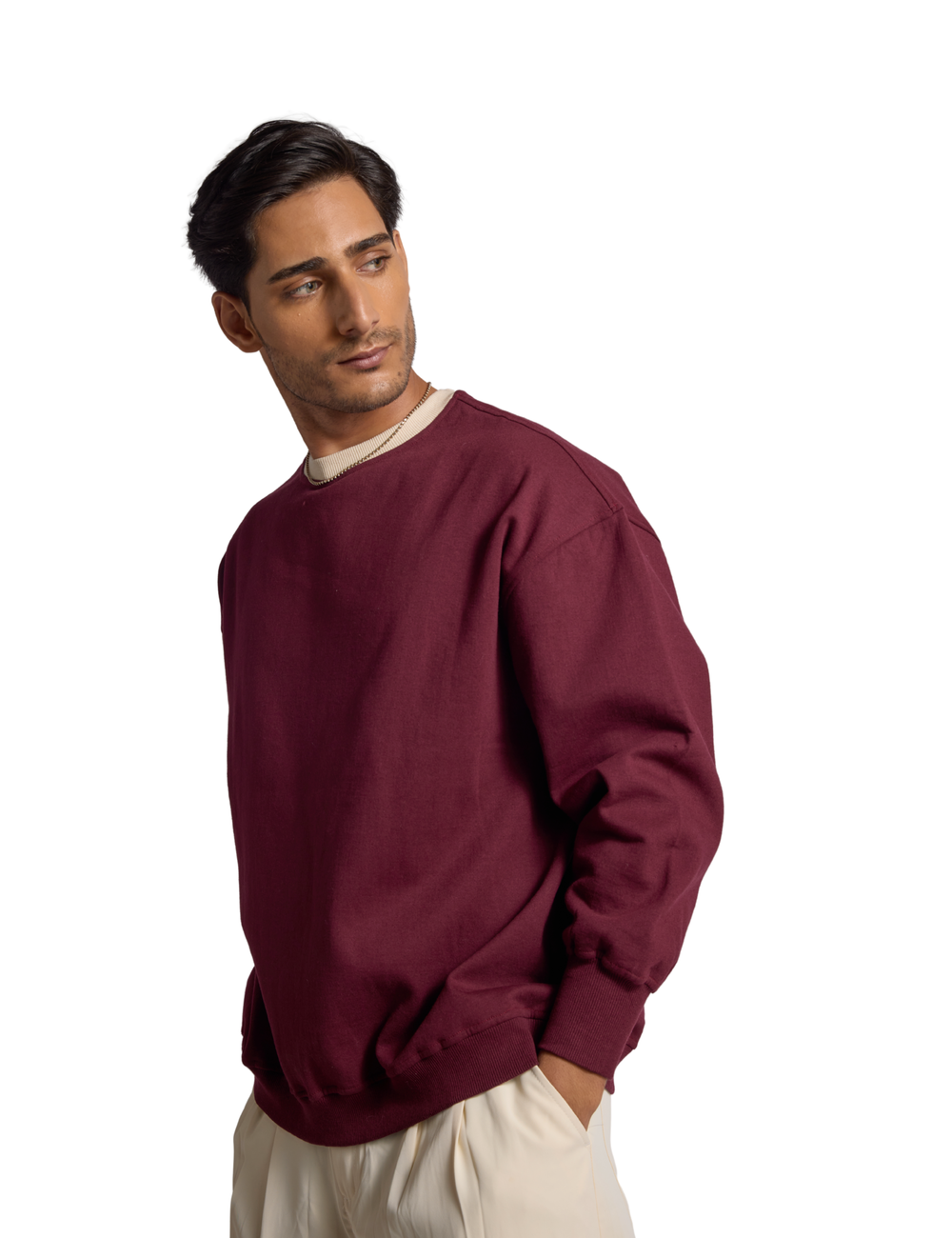 CLASSIC SWEATSHIRT IN CHERRY
