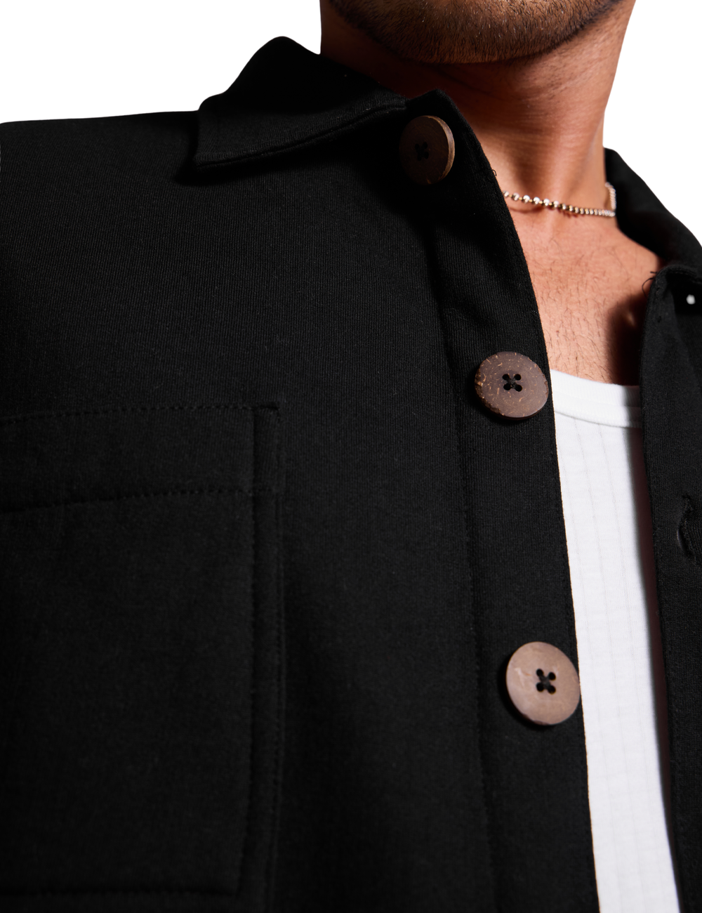 SIGNATURE SHACKET IN NOIR